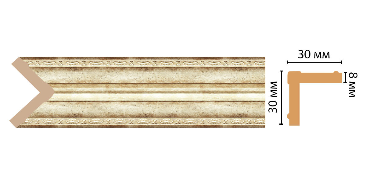 Угол DECOMASTER 116-127 (30*30*2400мм)