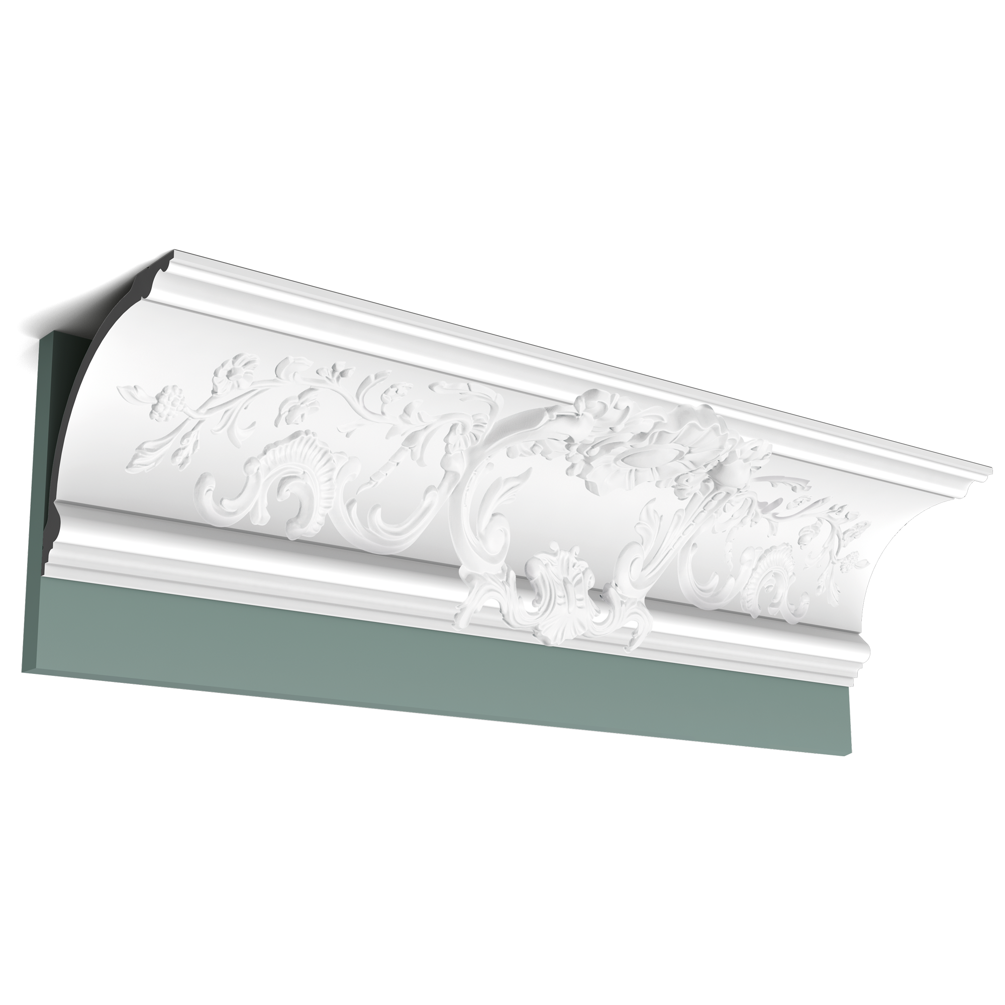 Карниз потолочный C338A BA'ROCK из полиуретана Orac Décor